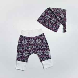 beebi komplekt gomera pink nordic whisper püksid ja müts suurus 56