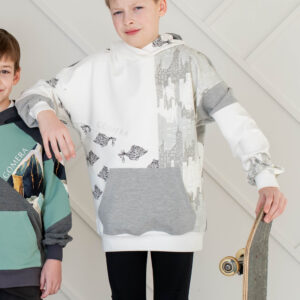 Patchwork pusa Graphic White Signature Tellimustöö